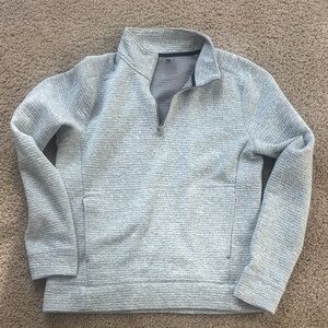 Men's Light Gray Zip-Up Sweater
